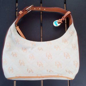 COPY - Dooney & Bourke Petit Hobo Bucket Bag with Logo Fabric